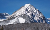 Peak of predné Solisko mountain