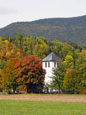 Turm der Kirche in Liptovska Sielnica, Slowakei