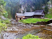 scierie de l'eau dans Kvačianska Valley, Slovaquie