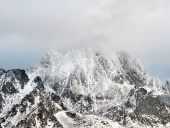 Tempesta pericolosa oltre Alti Tatra