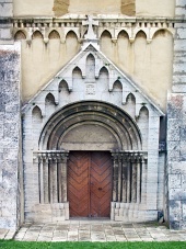 Poort van de kathedraal in Spisska Kapitula