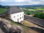 Outlook z zamku Lubovna, Słowacja
