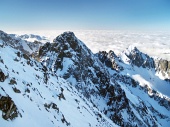 Kolovy vârf (Kolovy Stit) în High Tatras timpul iernii