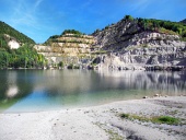 Sutovo lac în Slovacia în toamna anului