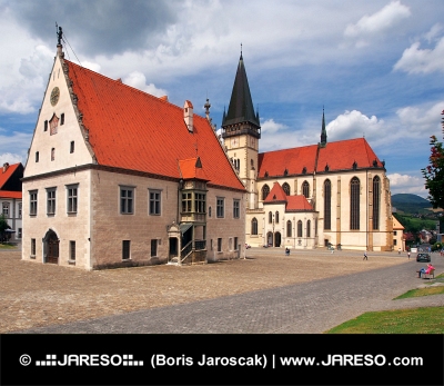 Basilika och R?dhuset, Bardejov, Slovakien