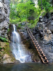 Waterfall in Kvacianska Valley