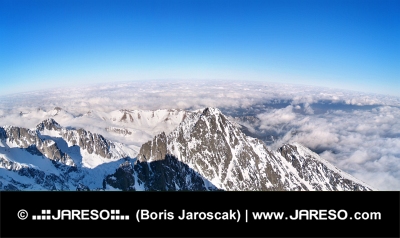Panoramaudsigt over Høje Tatras, Slovakiet