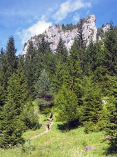 Klippeformationer i Vratna Valley, Slovakiet