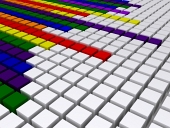 Regenbogen-Diagonal-Equalizer