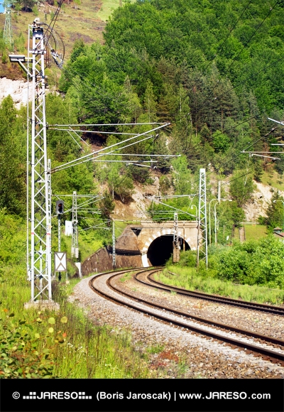 Railroad and tunnel