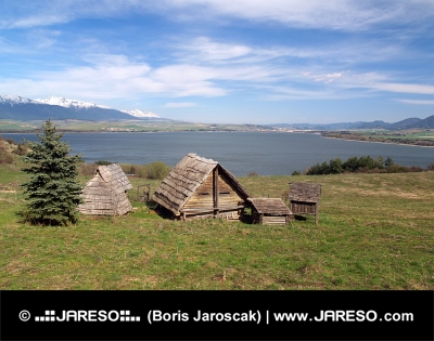 Keltische Häuser auf dem Hügel Havranok, Slowakei