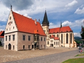 Basilika und dem Rathaus, Bardejov, Slowakei