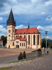 Βασιλική στην πόλη Bardejov, η UNESCO, η Σλοβακία