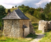 Η είσοδος στο κάστρο Sklabina, Σλοβακία