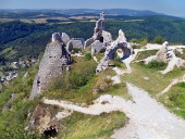 Θέα από το κάστρο του Čachtice