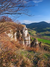 Φθινόπωρο προοπτικές από Tupa Σκάλα, Σλοβακία