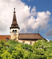 Torre del reloj del castillo de Orava, Eslovaquia