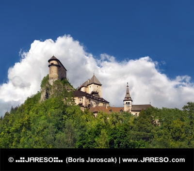 Célèbre château d'Orava, Slovaquie