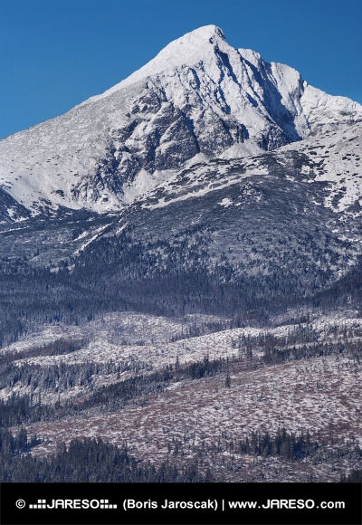 Krivan Peak dans les Hautes Tatras slovaques en hiver