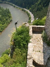 Perspectives depuis le château de Strecno
