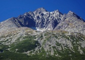 गर्मियों में स्लोवाक उच्च Tatras में Gerlach पीक