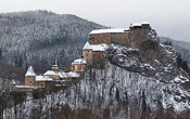 The winter season turns the Orava Castle into a real wonderland.