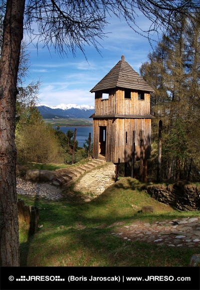 Havranok博物館で古代の木造の要塞