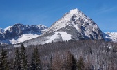 Rohace山の冬のフィールドとピーク