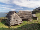 Keltische huizen, Havranok Skansen, Slowakije
