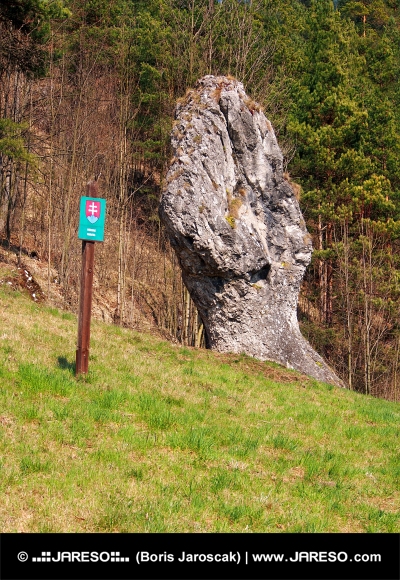 Pięść Janosika, pomnik przyrody, na Słowacji