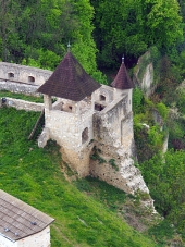 Fortyfikacji zamku Trencin, Słowacja