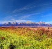 Munții Tatra colorați vara