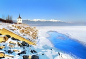 Озеро Липтовска Мара зимой