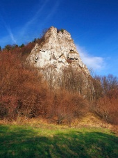 Осенний вид на Остра Скала, Словакия