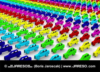 Rainbow bilar koncept