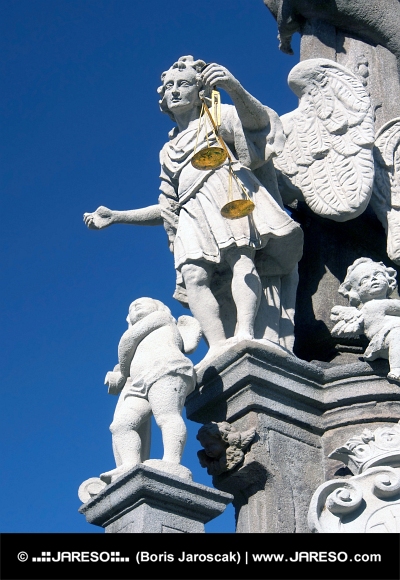 Saint Michael på pelare i Banska Stiavnica