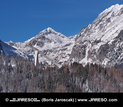 Vrhove Visokih Tatrah in odskočna deska