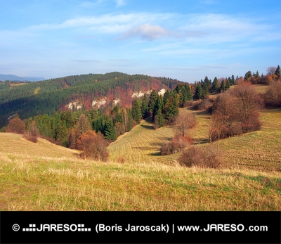 Jesenske polja na Ťupa Skala, na Slovaškem