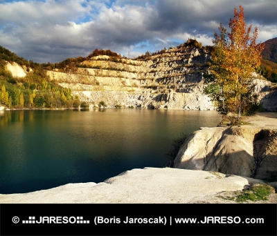Autumn waters of Sutovo Lake, Slovakia