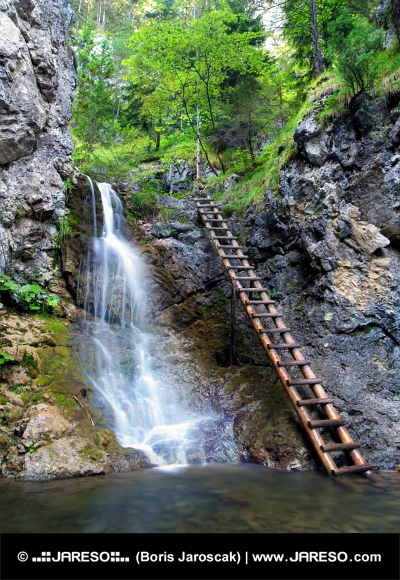 Waterfall in Kvacianska Valley