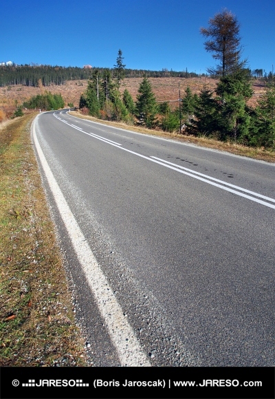 Main road to High Tatras from Strba