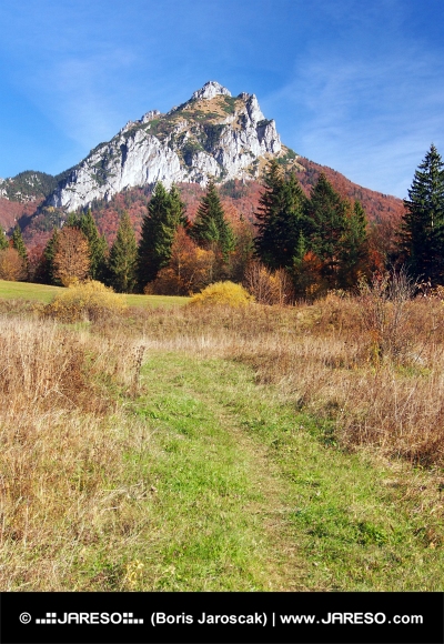 Tourist path to Velky Rozsutec, Slovakia