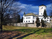 Budatin Castle and park in Zilina, Slovakia