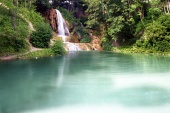Lake and waterfall