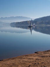 Early morning at Orava reservoir